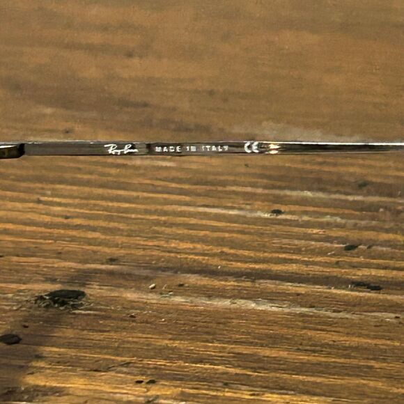 Ray-Ban RB 6031 2502 50-19 135 Silver Square Eyeglasses Frame Only Italy - Picture 4 of 6